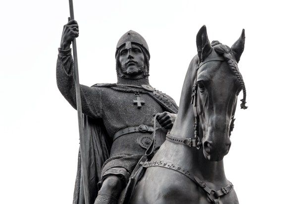 A statue of Wenceslas in Prague, Czech Republic